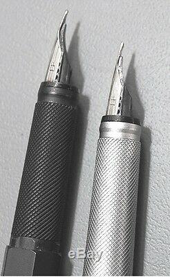 1 Rotring 600 Fountain Pen Black Finish! Knurled! Brand New! Fine F Nib