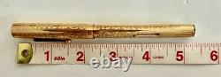 1917- Eclipse Solid 14k Gold Nib & Gold Filled Ornate Fountain Pen, See Pens