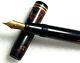 1920's Parker Flat Top Duofold Burgundy And Black Fountain Pen