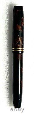 1920's Parker Flat top DUOFOLD Burgundy and Black fountain pen