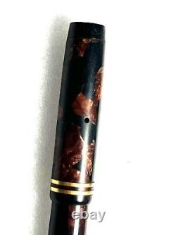 1920's Parker Flat top DUOFOLD Burgundy and Black fountain pen