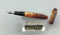 1930s Vintage Japanese Carved Celluloid Dragon Fountain Pen Eyedropper NEED TLC