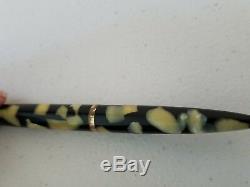 1935 Sheaffer Lifetime Balance Senior Oversize Pearl Black Fountain Pen + Pencil