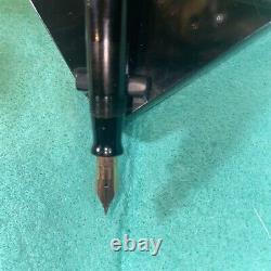 1945 PARKER VACUMATIC BLACK MAJOR-GT-Fountain Pen RESTORED-1945 14K FP Arrow NIB