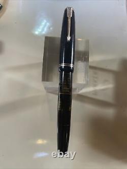 1948 PARKER VACUMATIC BLACK MAJOR-Gold Trim-Fountain Pen RESTORED-14K arrow nIb