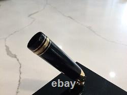 1980's MONTBLANC Pen Stand for 149 Fountain Pen / BLACK & GOLD rare