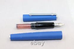 1990's Diplomat Attache Blue Cartridge Fountain Pen