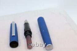 1990's Diplomat Attache Blue Cartridge Fountain Pen