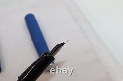 1990's Diplomat Attache Blue Cartridge Fountain Pen