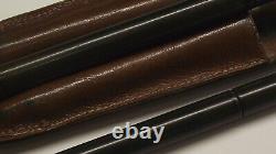 2 Vintage Black Hard Rubber Pens, ca 1890, Watermans Ideal 22 & Vulcan Stylogra