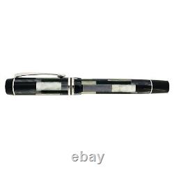 2001 Parker Duofold Special Edition Black Mosaic Fountain Pen New In Box