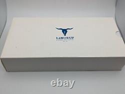 2022 LeBOEUF PILGRIM SERIES FOUNTAIN PEN Cobalt Navy Pearl (Pre-Owned) with Box