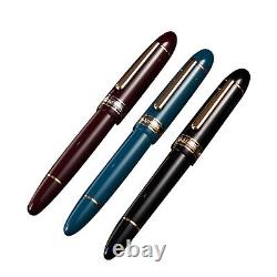 2023 Wingsung 630 Fountain Pen 14K Gold Nib Resin Pen Piston Gold Clip Gifts NEW