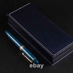 2023 Wingsung 630 Fountain Pen 14K Gold Nib Resin Pen Piston Gold Clip Gifts NEW