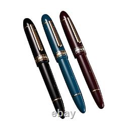 2023 Wingsung 630 Fountain Pen 14K Gold Nib Resin Pen Piston Gold Clip GiftsBarI