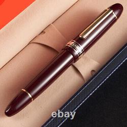 2023 Wingsung 630 Fountain Pen 14K Gold Nib Resin Pen Piston Gold Clip GiftsBarI