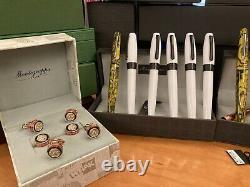 22 piece mixed lot, pens watch, Montegrappa, Montblanc, Bruni, S. T. Dupont, GRAF