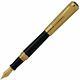 5280 Aspen Yellow Gold And Black Medium Fountain Pen