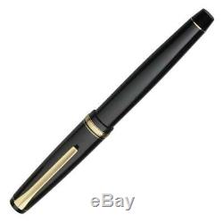 60152 Pilot Namiki Falcon Collection Fountain Pen, Black/Gold, Soft Nib, Fine