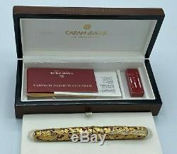 $75K Caran d' Ache Riviera Fountain Pen 18K Solid Gold and Huge Diamond 1/1 made