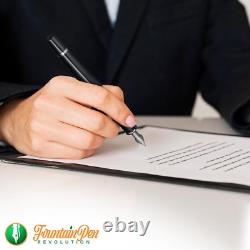 Ambassador Ultra Flex Nib Fountain Pen Black Versatile Refillable Fountain Pen