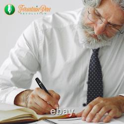 Ambassador Ultra Flex Nib Fountain Pen Black Versatile Refillable Fountain Pen