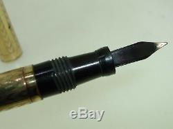 Antique 1920's Gold Filled Ring Top Fountain Pen! 3 1/2 Shaeffer No. 1 Nib