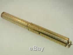 Antique 1920's Gold Filled Ring Top Fountain Pen! 3 1/2 Shaeffer No. 1 Nib