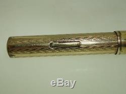 Antique 1920's Gold Filled Ring Top Fountain Pen! 3 1/2 Shaeffer No. 1 Nib