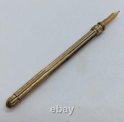 Antique Gold Filled Dual Combo Propel Fountain Pen & Pencil