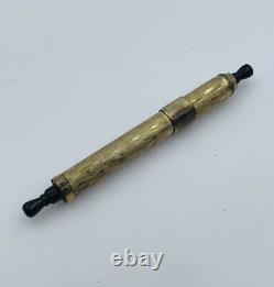 Antique Gold Filled Scroll Shaped Propel Fountain Pen