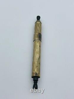 Antique Gold Filled Scroll Shaped Propel Fountain Pen