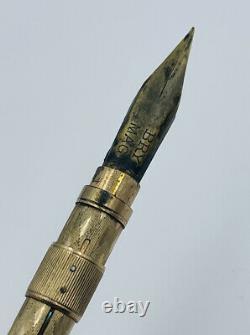 Antique Gold Filled Scroll Shaped Propel Fountain Pen