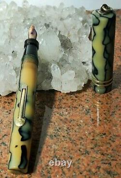 Antique Morrison Nav Fountain Pen not a Pencil Patriot Camo Military 14k with Ink