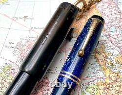 Antique Parker Black Giant Hard Rubber Fountain Pen, USA (CM3403)