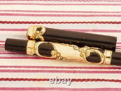 Antique Vintage Parker Lucky Curve 33 Gold Filigree Eyedropper Fountain Pen