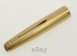 Aurora 88P 1960 piston filler fountain pen black & gold gold nib mint in box