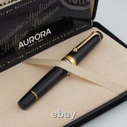 Aurora Optima Black Fountain Pen Nib 14K B