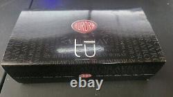 Aurora Tu Fountain Pen Black With Rose Gold Cap Nib size M