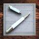 Authentic White & Silver Montblanc Fountain Pen, Mumbai Openbox, Serial Number