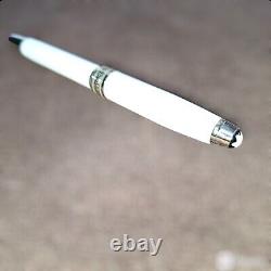 Authentic White & Silver Montblanc Fountain Pen, Mumbai Openbox, Serial Number