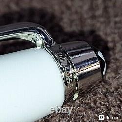 Authentic White & Silver Montblanc Fountain Pen, Mumbai Openbox, Serial Number