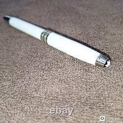 Authentic White & Silver Montblanc Fountain Pen, Mumbai Openbox, Serial Number