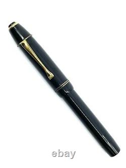 Big Ben BENCO BLACK Danish Denmark Fountain Pen BF Large Reticulated Ink Window