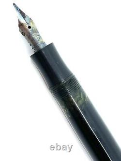 Big Ben BENCO BLACK Danish Denmark Fountain Pen BF Large Reticulated Ink Window