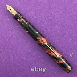 Big Swan 44 New Old Stock Mottled Fountain Pen No Cap Mabie Todd Stickered