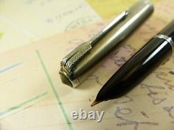 Black Parker 51 Aerometric Fountain Pen restored