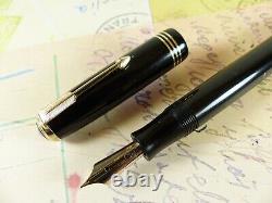 Black Parker Vacumatic Standard DJ Fountain Pen restored