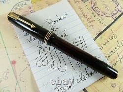 Black Parker Vacumatic Standard DJ Fountain Pen restored