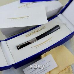 Boxed Waterman Serenite Grey Titanium ST Sample Fountain Pen 18K Fine Nib